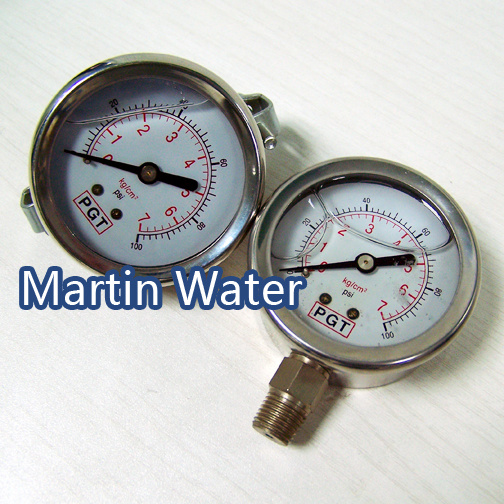 Pressure Gauges with Brass Movement
