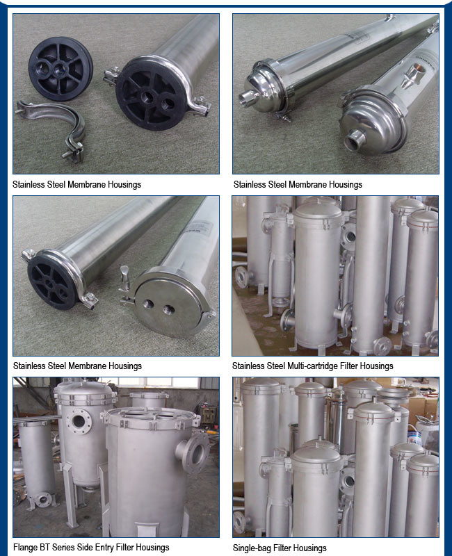 4040/8040 Stainless Steel RO Membrane Housing