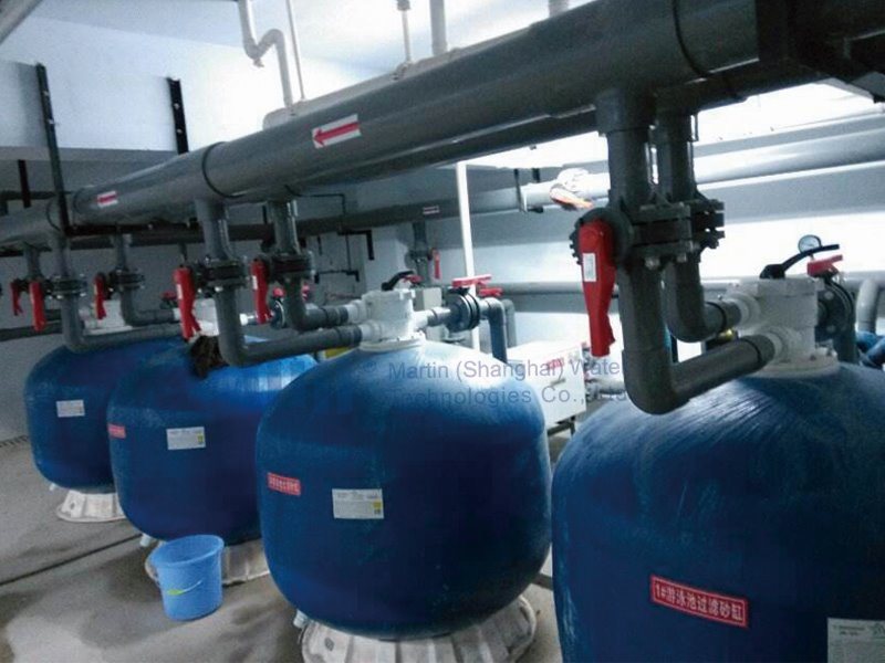 Martin Swimming Pool Fibreglass Filter with Pump System