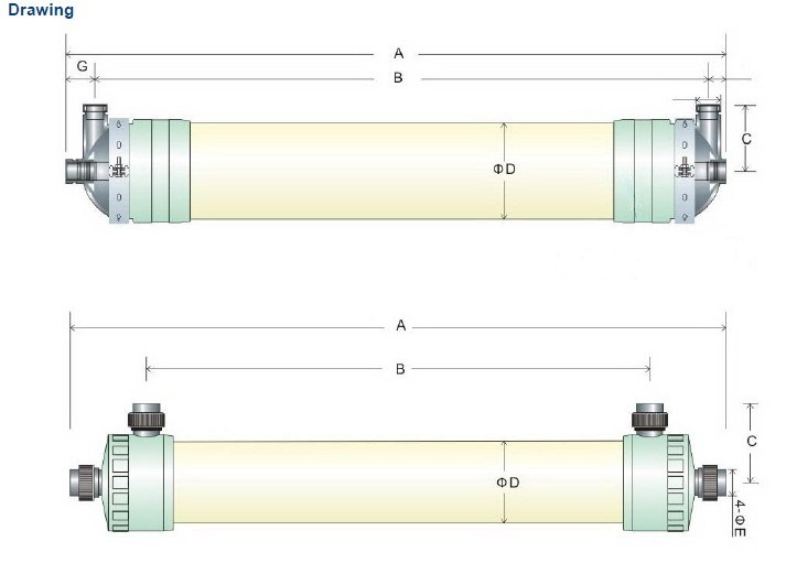Pcv/PVDF/Pss Water Filter Hollow Fiber UF Membrane