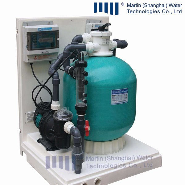 Martin Swimming Pool Fibreglass Filter with Pump System