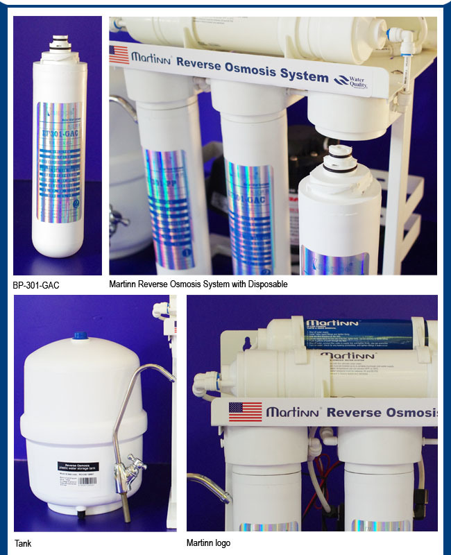 5 Stage RO System with Pump Stand and Disposable Cartridges